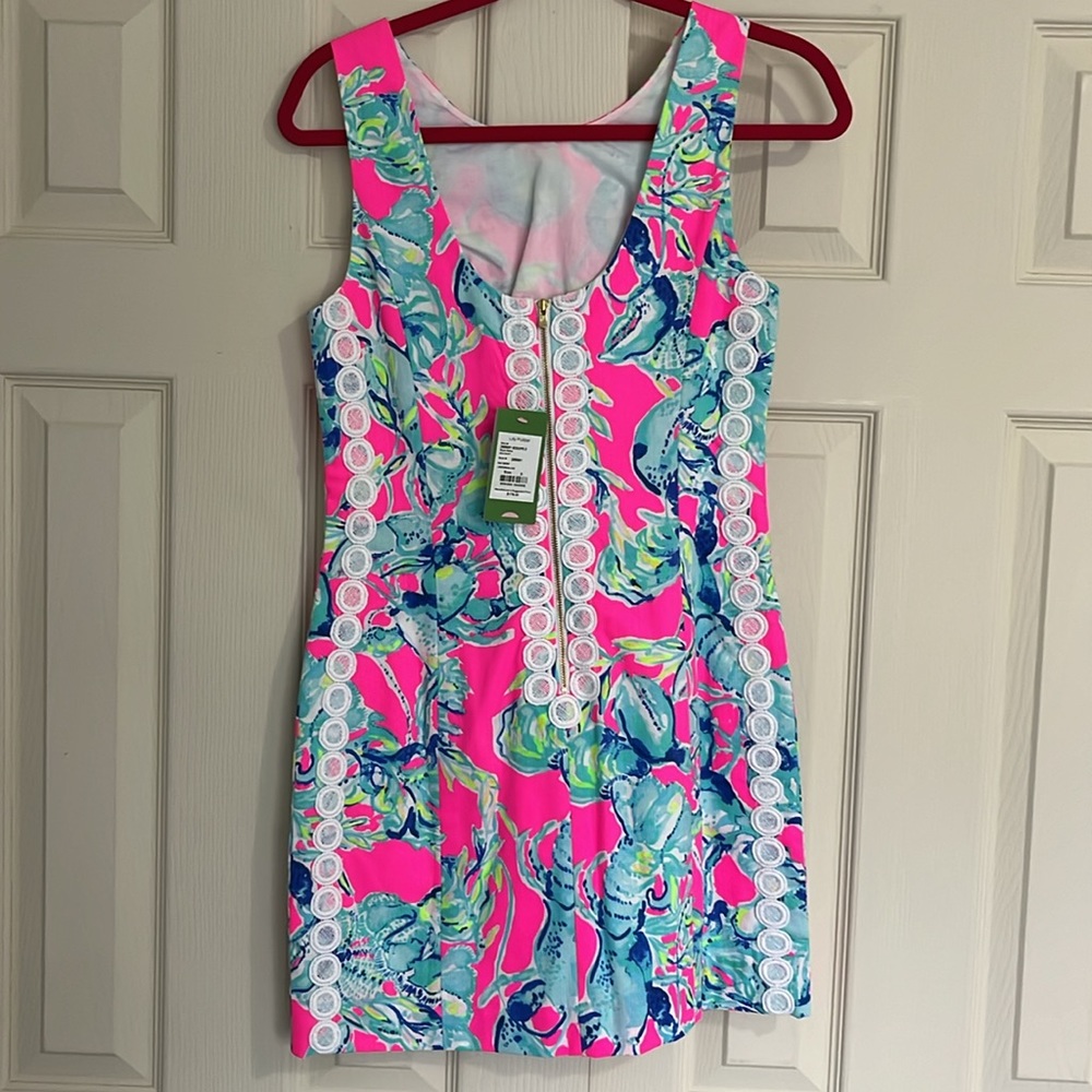 Lilly Pulitzer Mila Shift Raz Berry lobsters in love - Picture 2 of 3